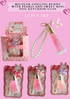 MICOLOR LIPGLOSS BUNNY WITH PEARLS AND SWEET MINI DOG KEYCHAIN- L5169 12 PCS SET