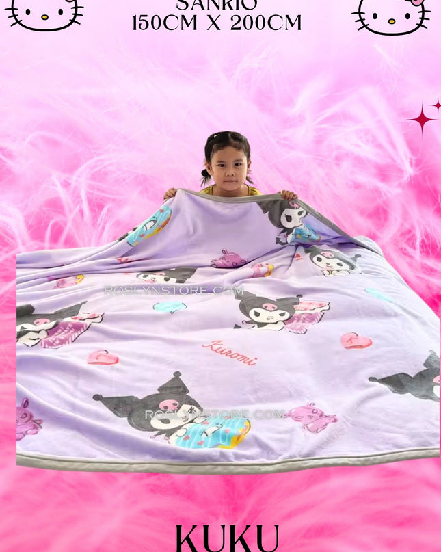 BLANKET Sanrio 1 PCS 150x  200  (CM)- big size- KING SIZE