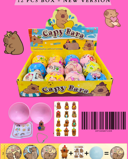 SURPRISE BALL CAPYBARA 12 PCS BOX - NEW VERSION