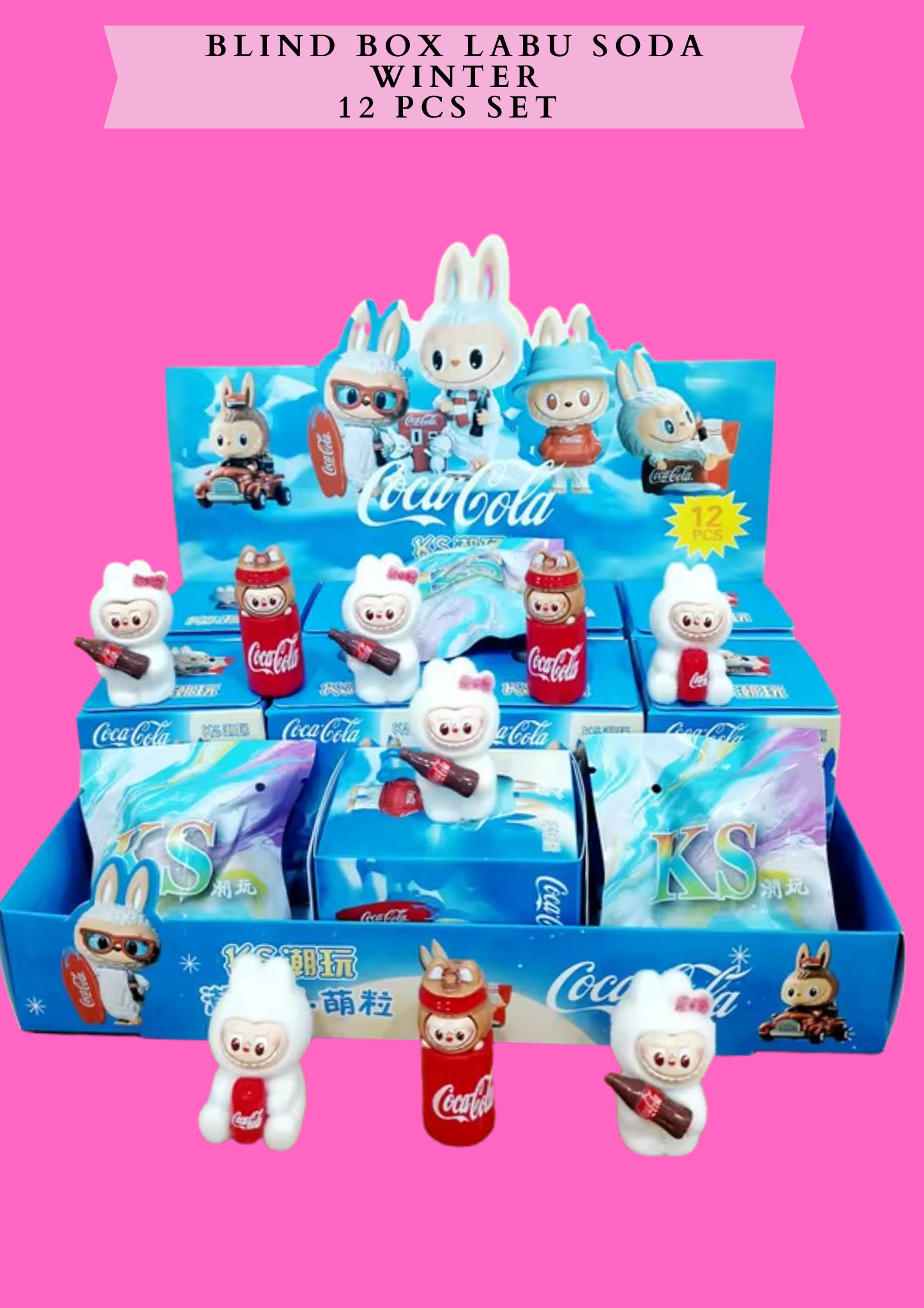 BLIND BOX LABU SODA WINTER - 12 PCS SET(blue)