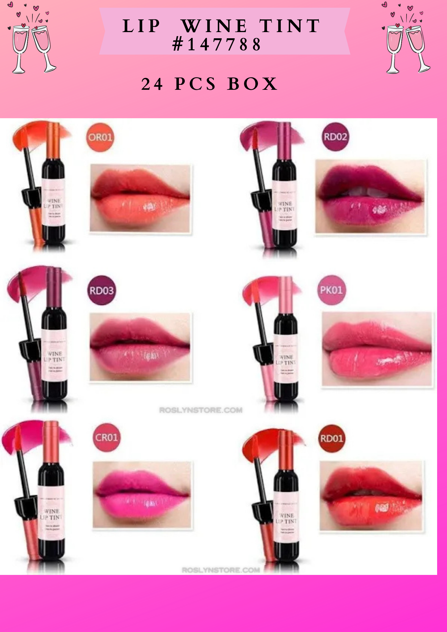 LIP WINE TINT # 147788  (24 PCS BOX)