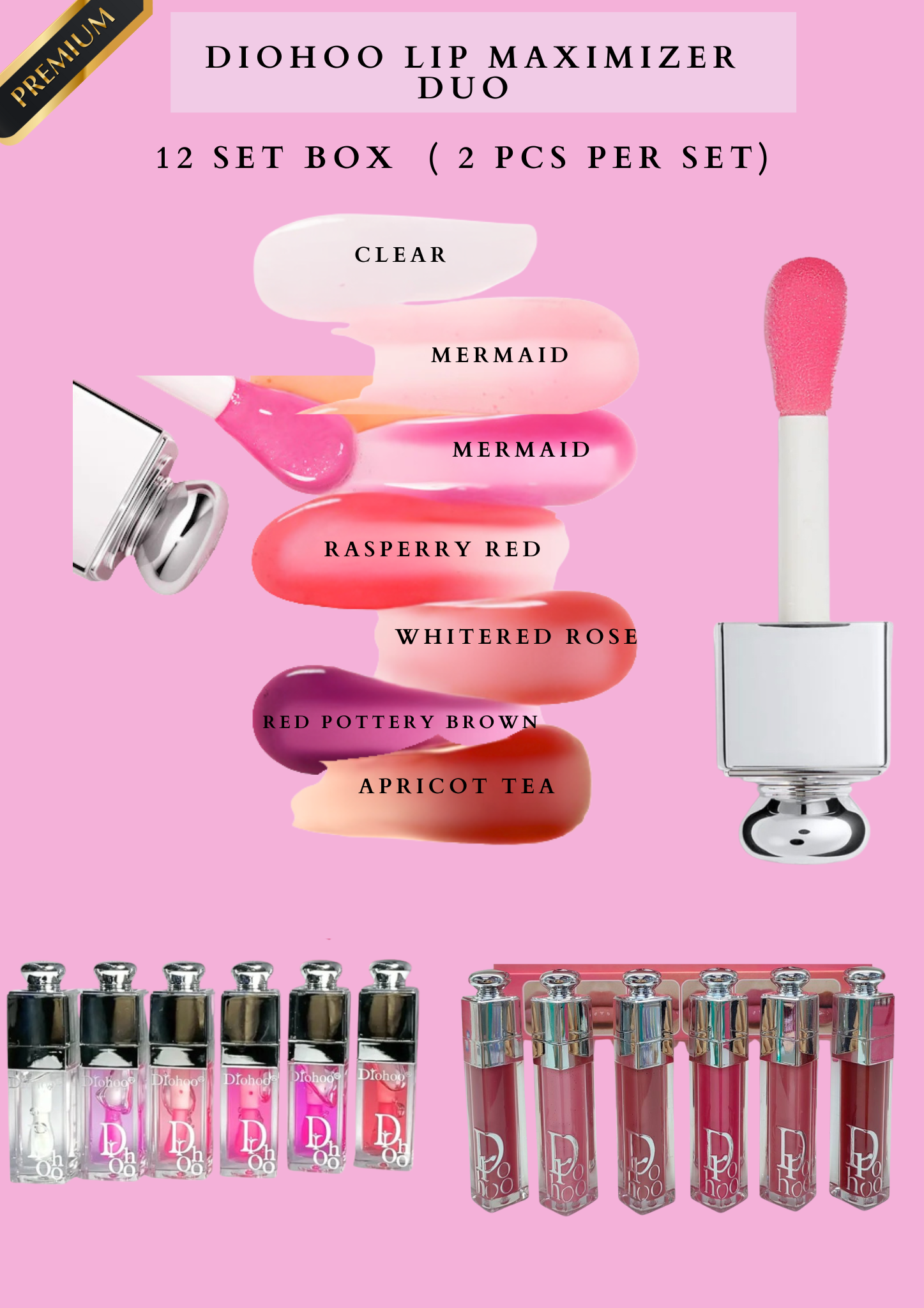 DIOHOO LIP MAXIMIZER - DUO 12 SET BOX ( 2 PCS SET)