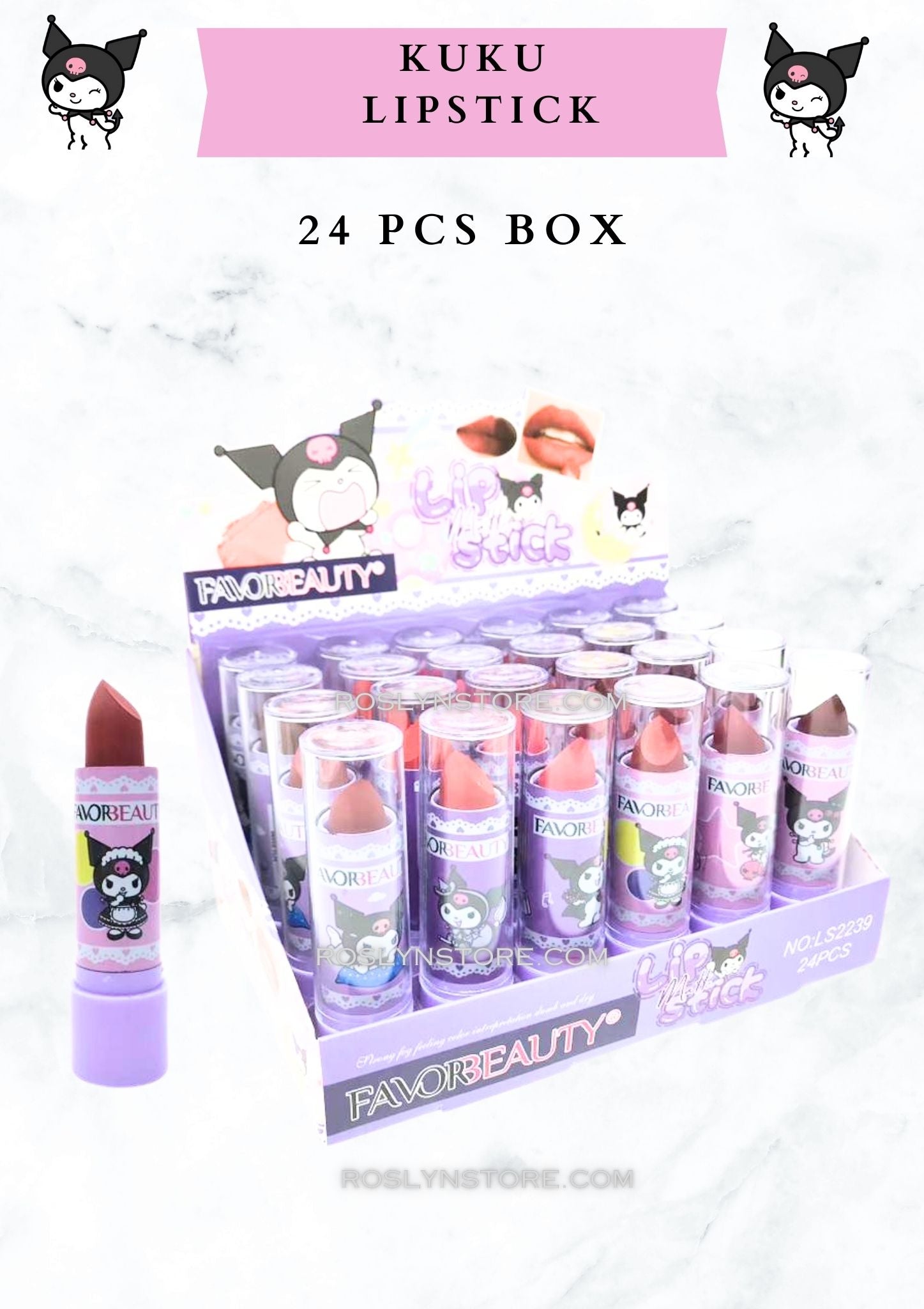 KUKU MATTE LIPSTICK -24 PCS BOX