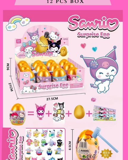 SURPRISE EGG SANRIO -12 PCS BOX