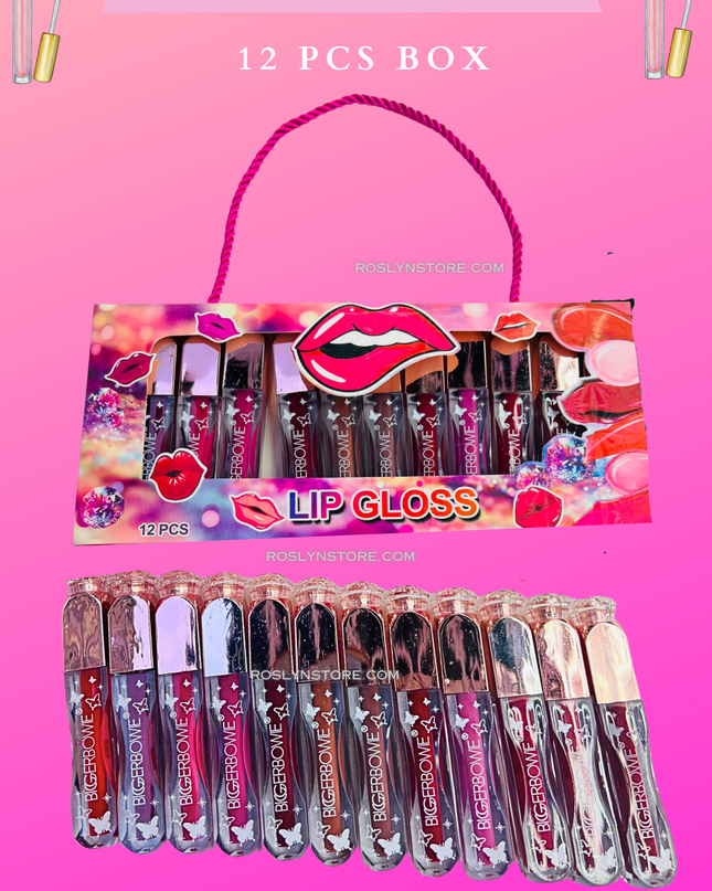 MATTE LIPGLOSS -  BIGERBOWE® -12 PCS - BOX - purse style