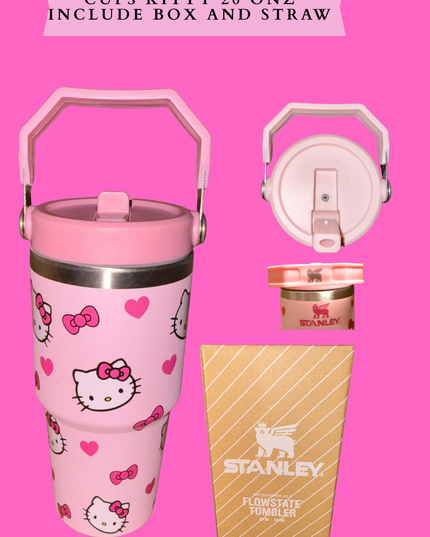 CUPS KITTY 20 ONZ INCLUDE BOX AND STRAW