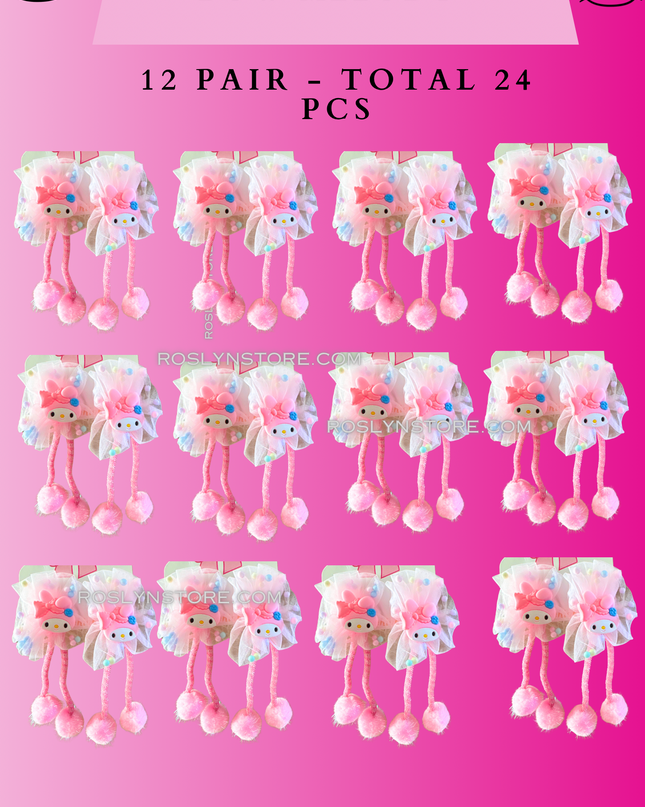 BOWS - 12 sets -Melody  -(24 pcs)