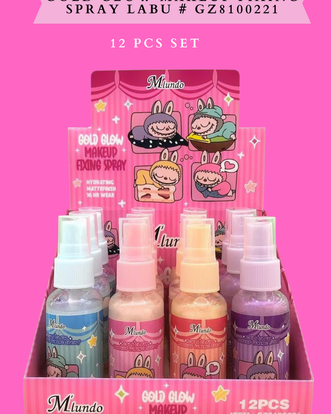 GOLD GLOW Labu MULTIUSE face ,body & hair # GZ8100221 (12 PCS SET)