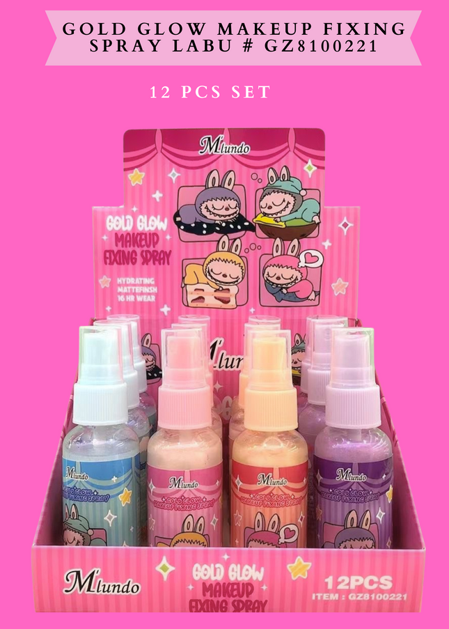 GOLD GLOW Labu MULTIUSE face ,body & hair # GZ8100221 (12 PCS SET)