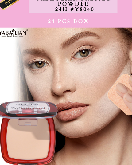 YABAOLIAN PRESSED POWDER 24H #Y8040 ( 24 pcs box)