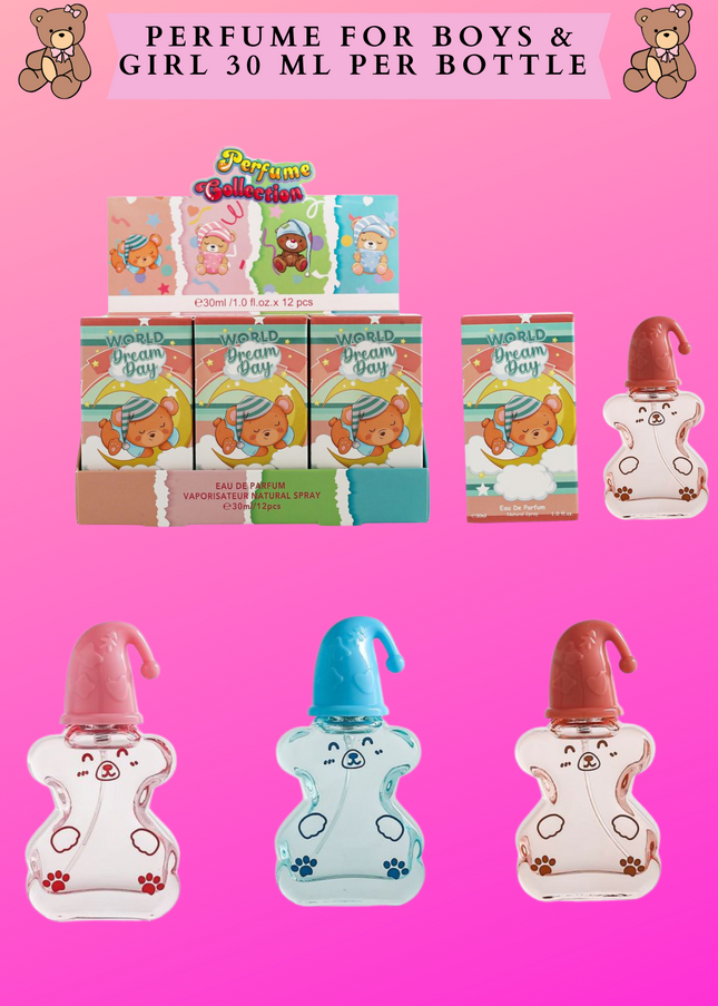 PERFUME FOR BOYS & GIRL 30 ML PER BOTTLE - 12 pcs box