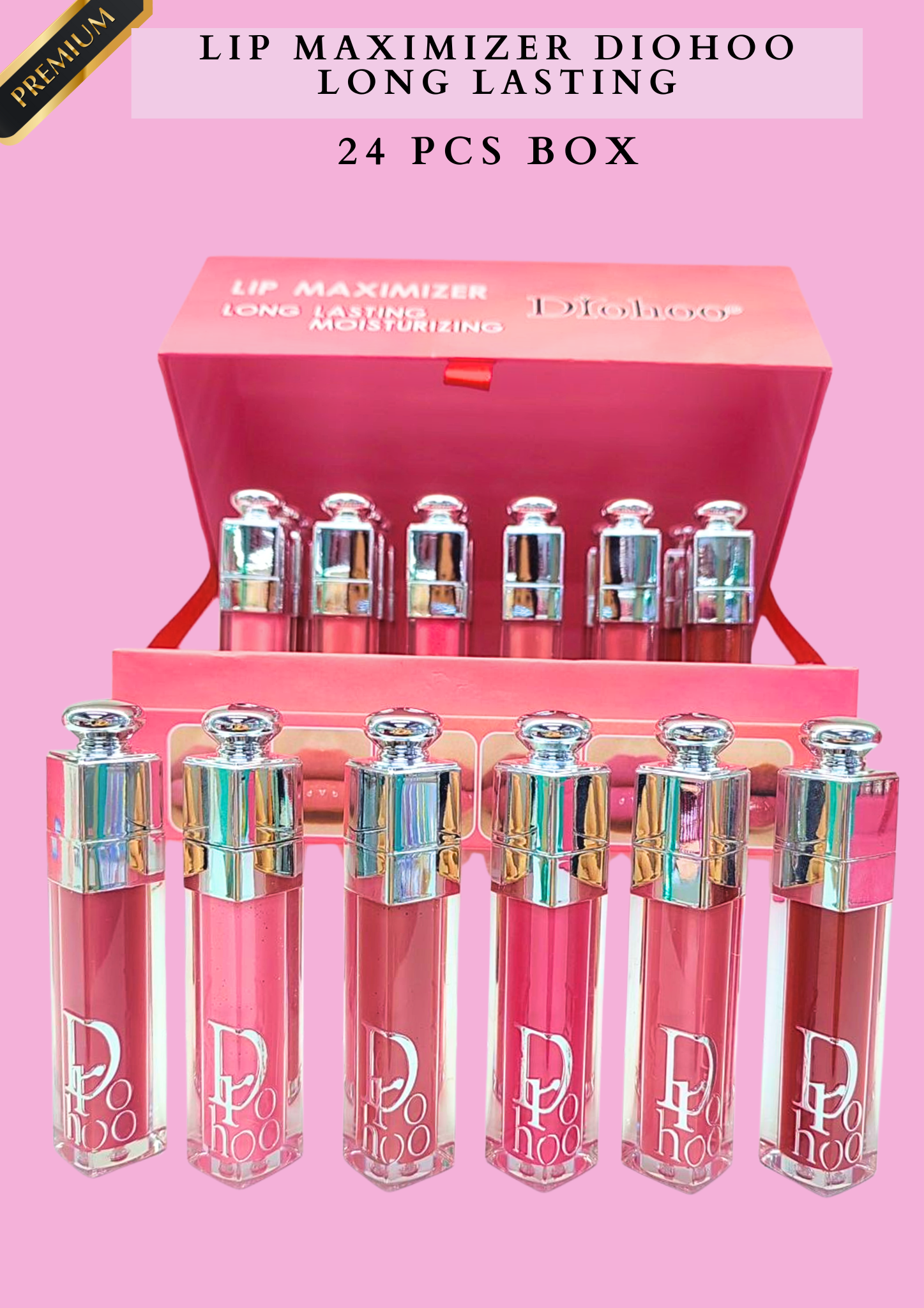 LIP MAXIMIZER DIOHOO LONG LASTING 24 PCS BOX- PREMIUM (#ZY23116)