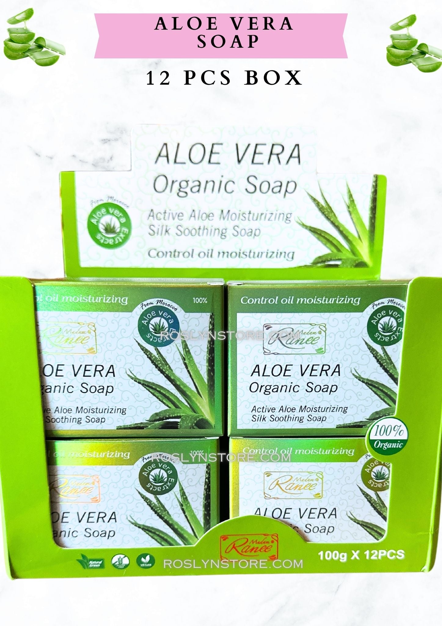 ALOE VERA  SOAP - 12 PCS box -organic