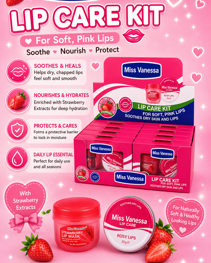 LIP SERUM CARE - STRAWBERRY 12 set box