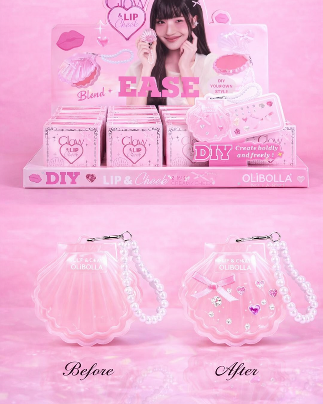 Olibolla DIY lips & cheeks - create your our style - 24 pcs box (#LA-B321)