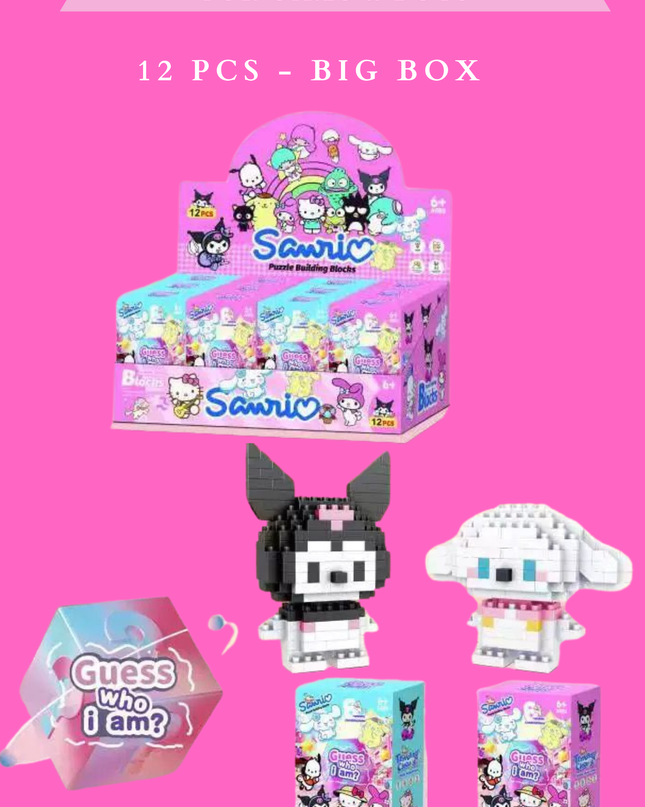 BLIND BOX FRIENDS BLOCKS FOR GIRLS & BOYS 12 PCS - BIG BOX