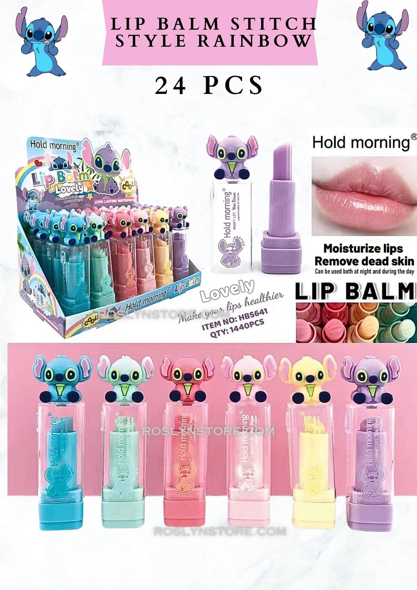 STITCH MAGIC LIP -  BALM - 24 pcs - Lovely