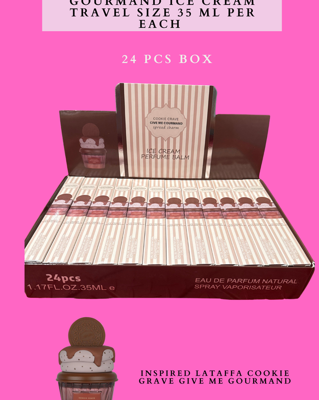 Cookie grave give gourmand ice cream travel size 35 ml per each