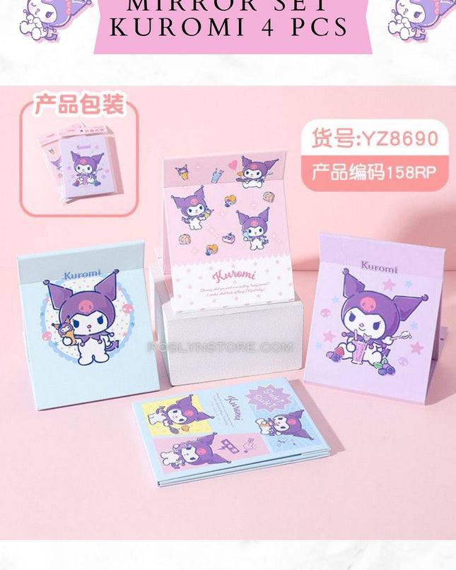 KUROMI MIRROR SET- Style 2 ( 4 pcs)
