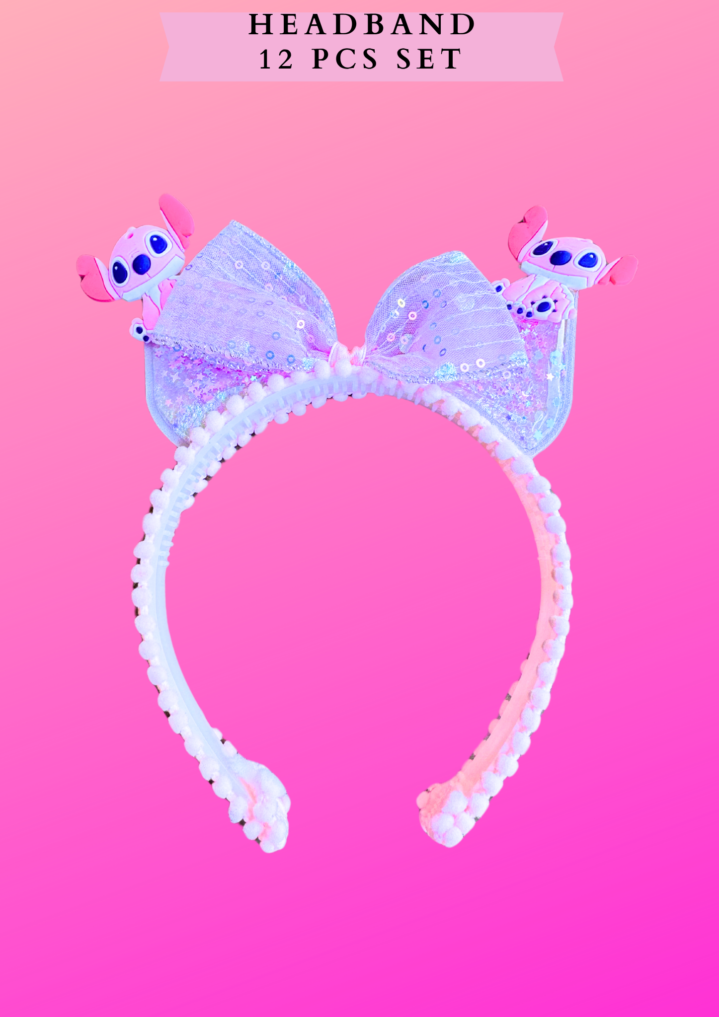 HEADBAND 12 PCS SET - Stitch