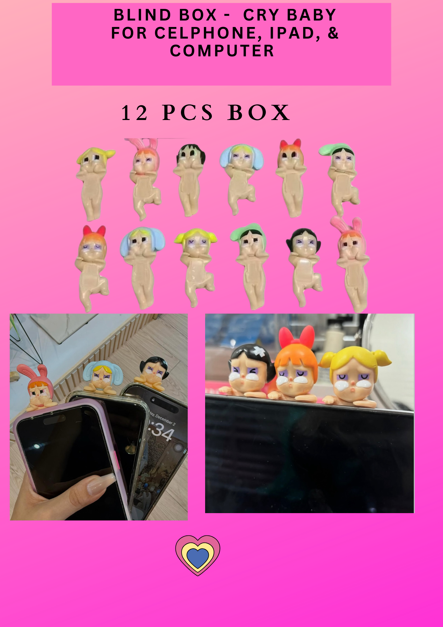 CRY BABY -Blind box - for celphone, ipad, & computer