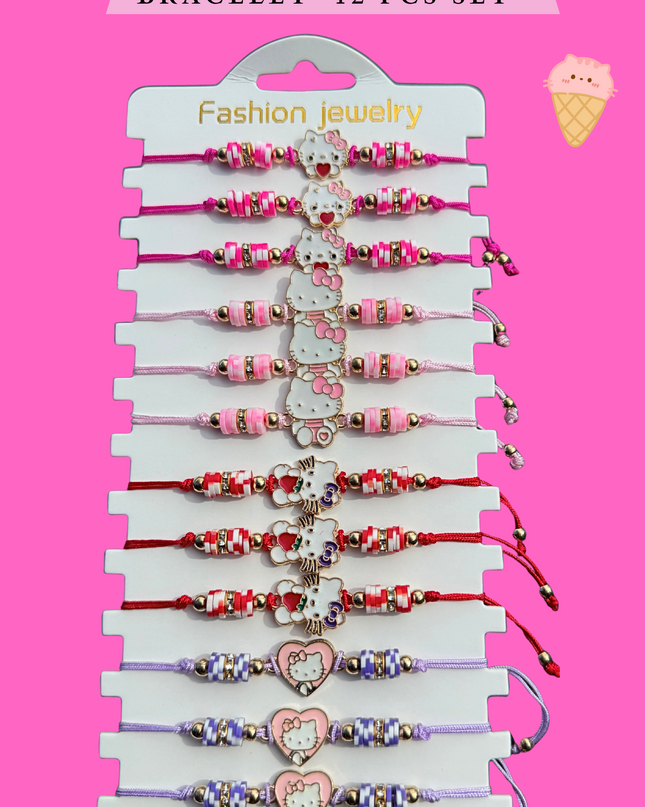 CAT bracelet (#RS57103) - 12 PCS SET