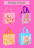 MULTIUSE TOTE BAGS CAPYBARA -12 PCS SET