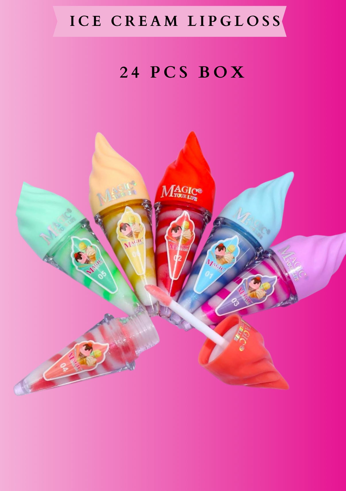 ICE CREAM LIPGLOSS #LC212 (24 PCS BOX)