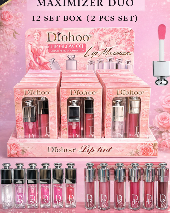 DIOHOO LIP MAXIMIZER DUO 12 SET BOX-  (2 PCS PER SET)