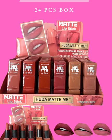 HUDA MATTE ME LIPSTICK #6377 (24 PCS BOX MATTE)