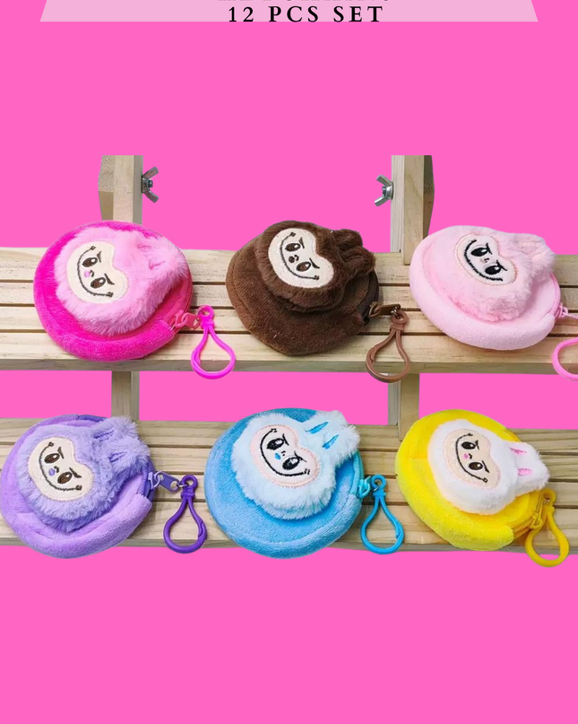 LABU MINI PLUSHIES KEYCHAINS - 12 PCS SET