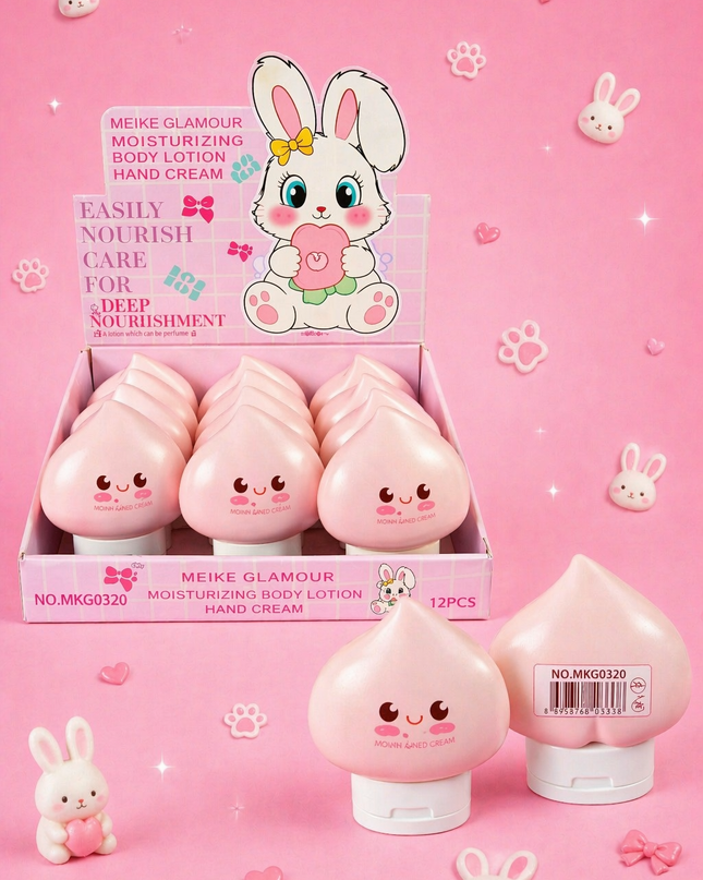 BODY & HAND CREAM LOTION  BUNNY PAW   #MKG0320- 12 pcs- big size
