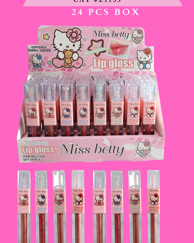 MISS BETTY LIPGLOSS CAT #L1155 (24 PCS BOX)