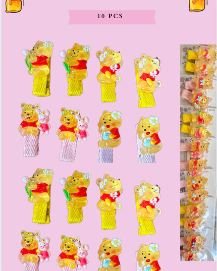 Hair Clip  -10 Pairs - cartoon