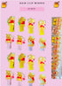 Hair Clip  -10 Pairs - cartoon