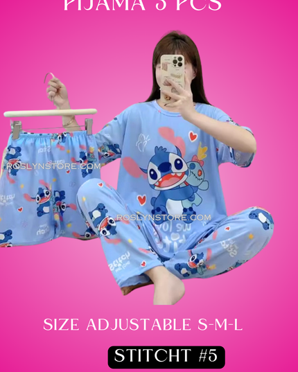 PIJAMAS KAWAII- Pajamas kawaii- (3 pcs Pijama ) (S-M-L) adjustable size1 Pijama $10 / buy 3 price is $8 per each Pijama - Adjustable size ( S- M-L)