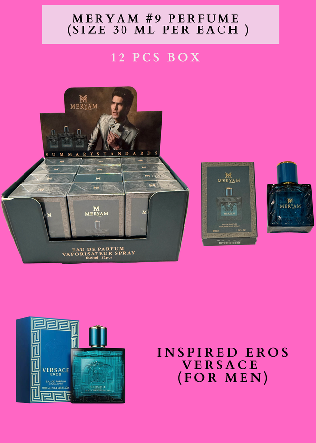 MERYAM #9 PERFUME (SIZE 30 ML PER EACH ) 12 PCS BOX