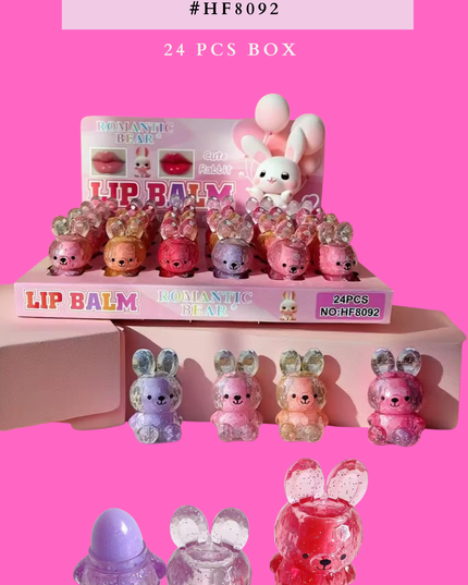 LIP BALM BUNNY #HF8092 24 PCS BOX