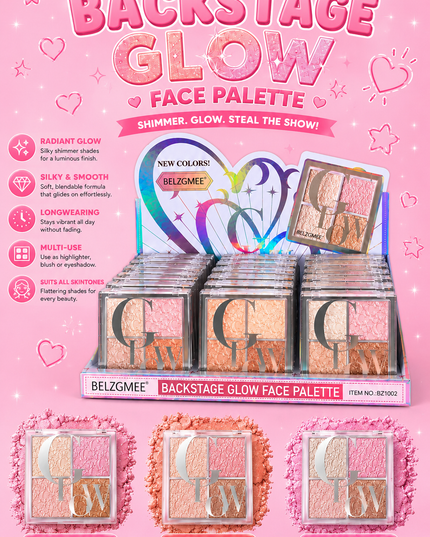 EYESHADOW BELZGMEE - (#BZ1002) - 12 pcs box