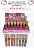 MAGIC LIPGLOSS KITTY WITH GOLD SPARKLES- 24 pcs - glitter