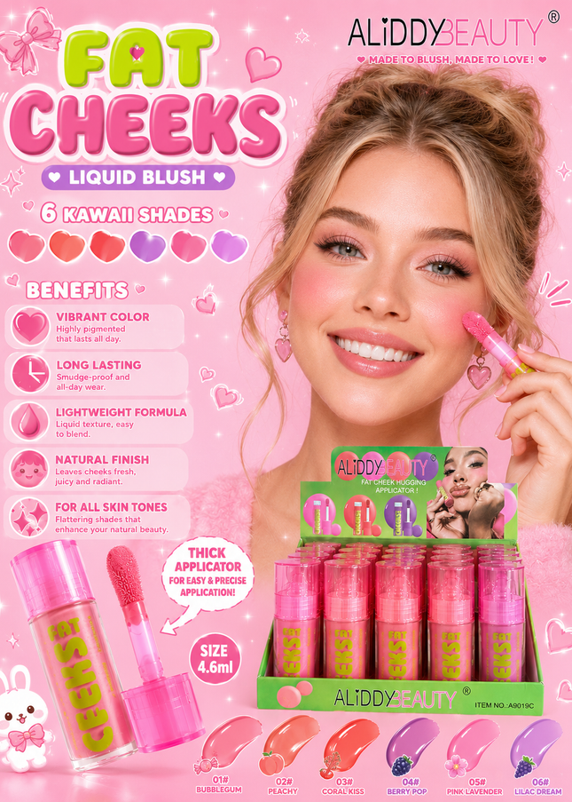LIQUID MAGIC BLUSH- 24PCS box -#A9019C