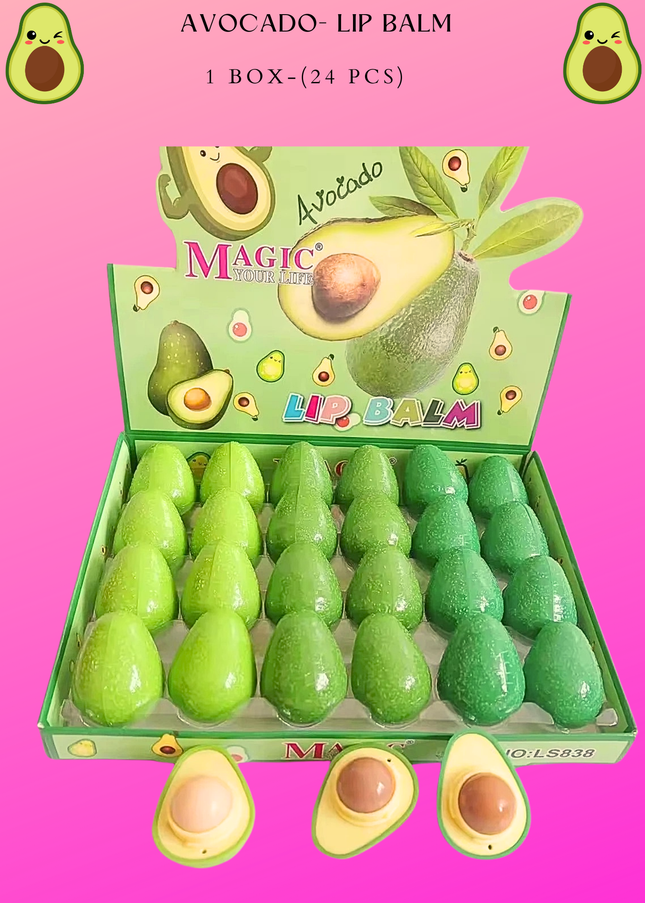 Avocado - LIP BALM - 24 pcs box