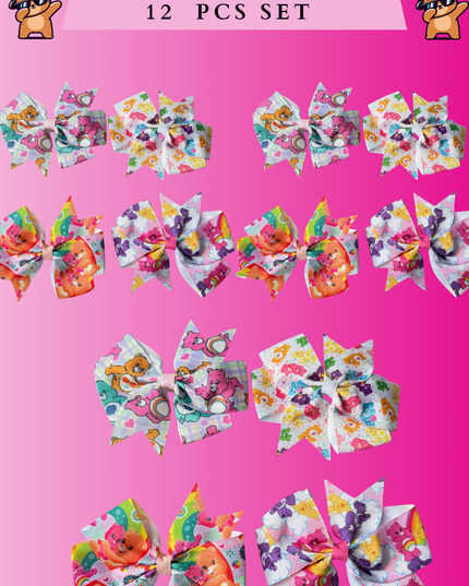 BEAR BOWS - 12 PCS SET