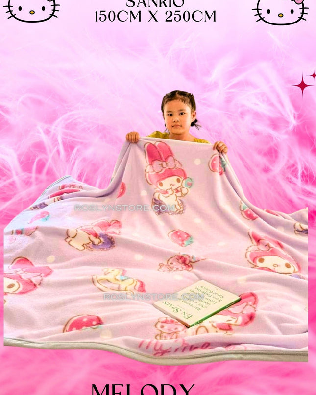 BLANKET Sanrio 1 PCS 150x  200  (CM)- big size- KING SIZE
