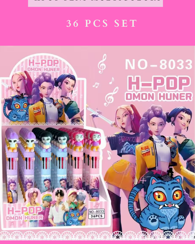 KPOP PENS MULTICOLORS 36 PCS SET