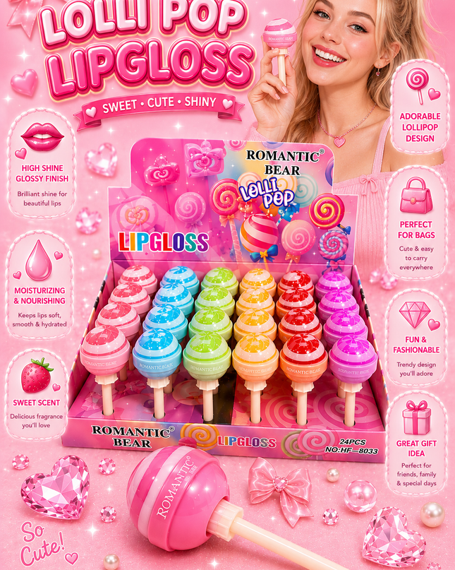 LOLIPOP LIPGLOSS - romantic bird #HF8033