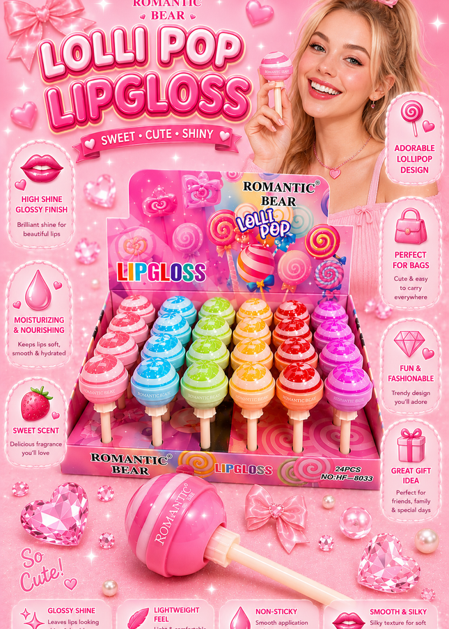 LOLIPOP LIPGLOSS - romantic bird #HF8033