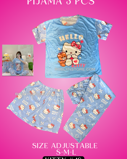 PIJAMAS KAWAII- Pajamas kawaii- (3 pcs Pijama ) (S-M-L) adjustable size1 Pijama $10 / buy 3 price is $8 per each Pijama - Adjustable size ( S- M-L)