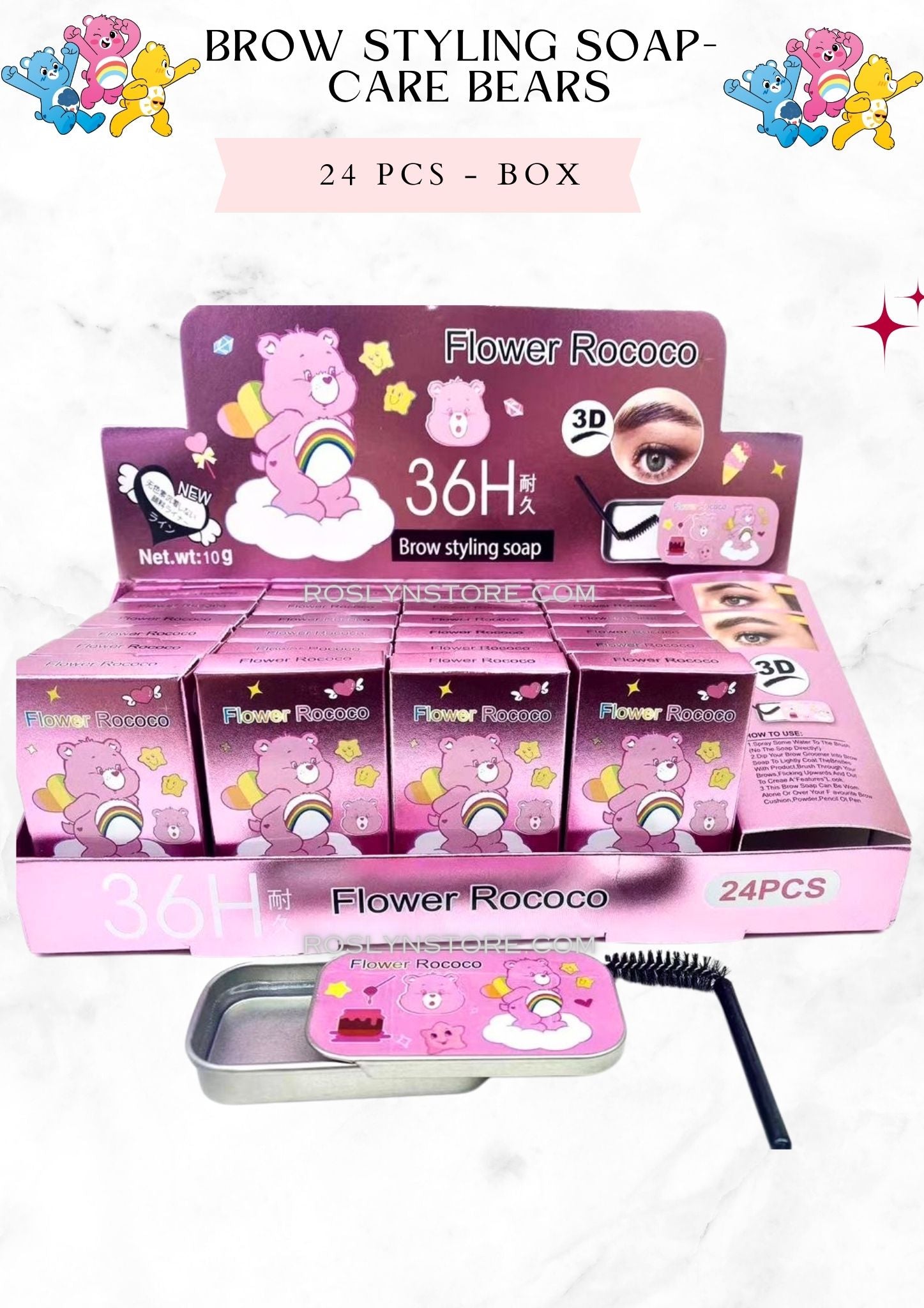 BROW STYLING SOAP- Care bears 24 pcs