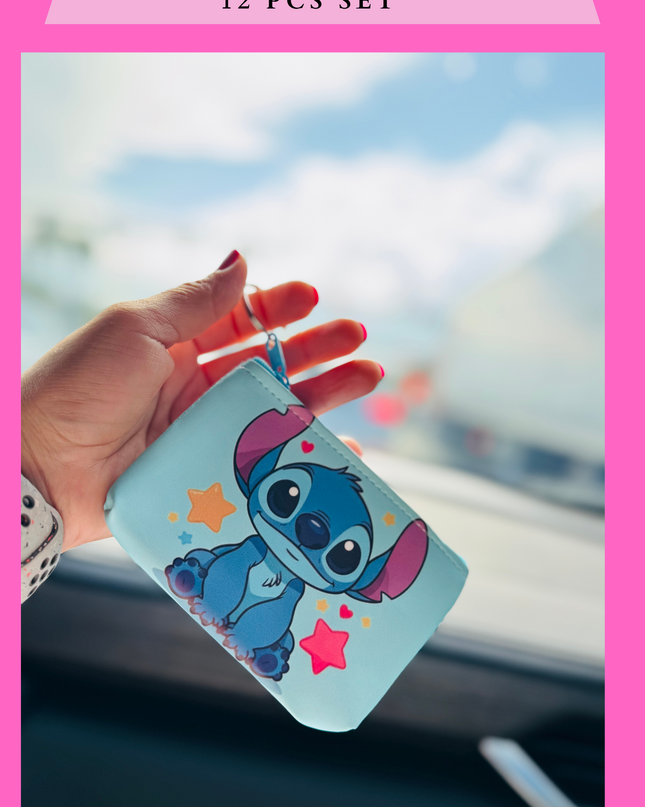 BLUE MINI BAG KEYCHAIN -12 PCS SET